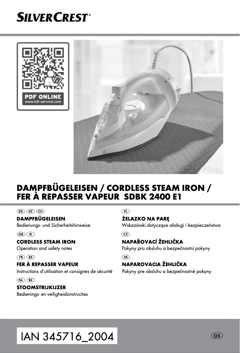 Page 1 de la notice Manuel utilisateur SilverCrest SDBE 2600 A1