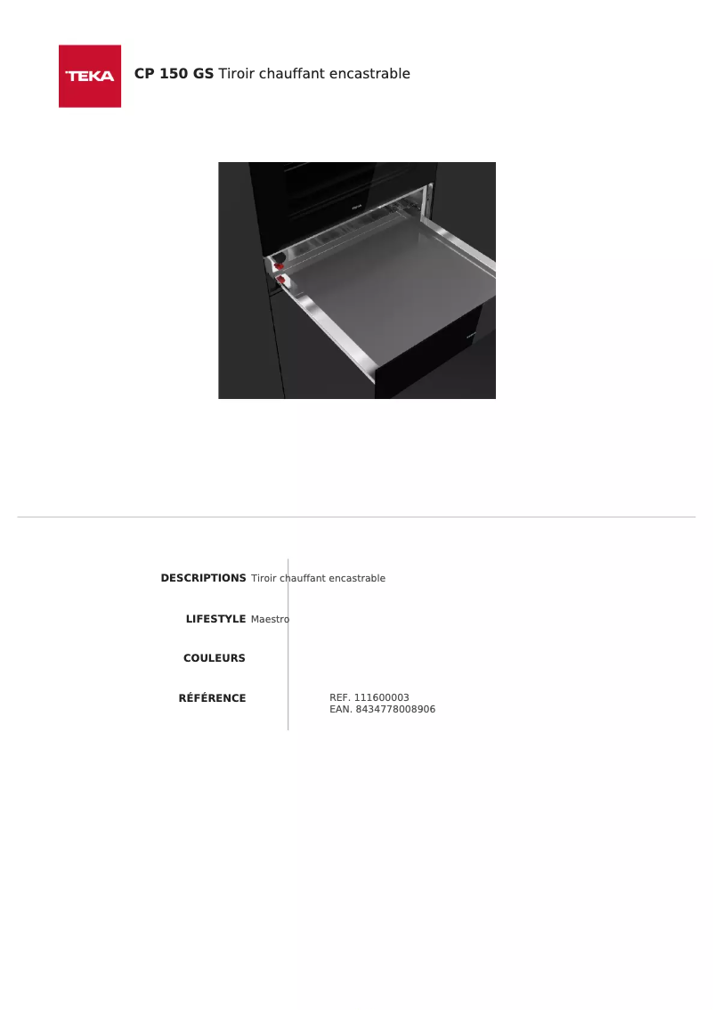 Image de la première page du manuel de l'appareil CP 151 GS