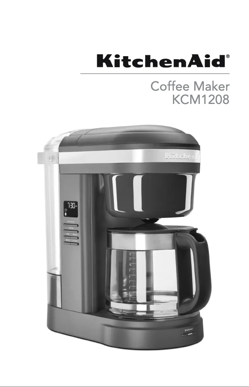 Page 1 de la notice Manuel utilisateur KitchenAid KCM1208