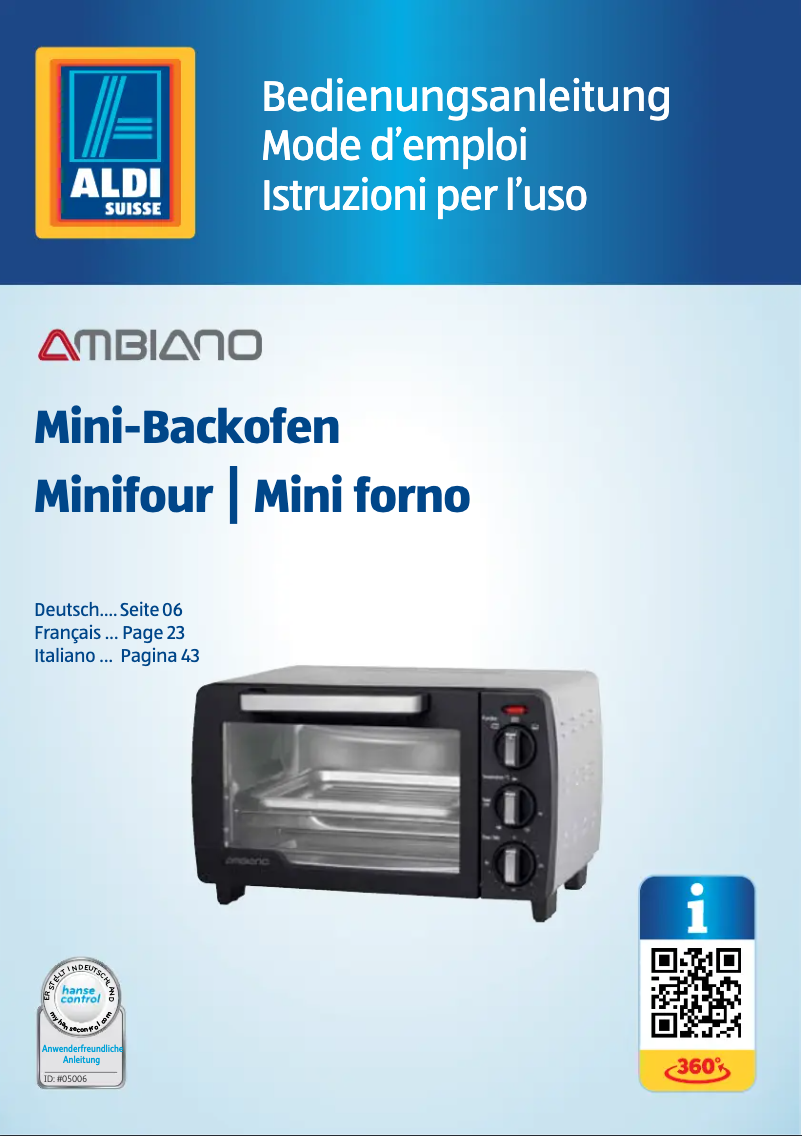 Image de la première page du manuel de l'appareil GT-MO-07-CH