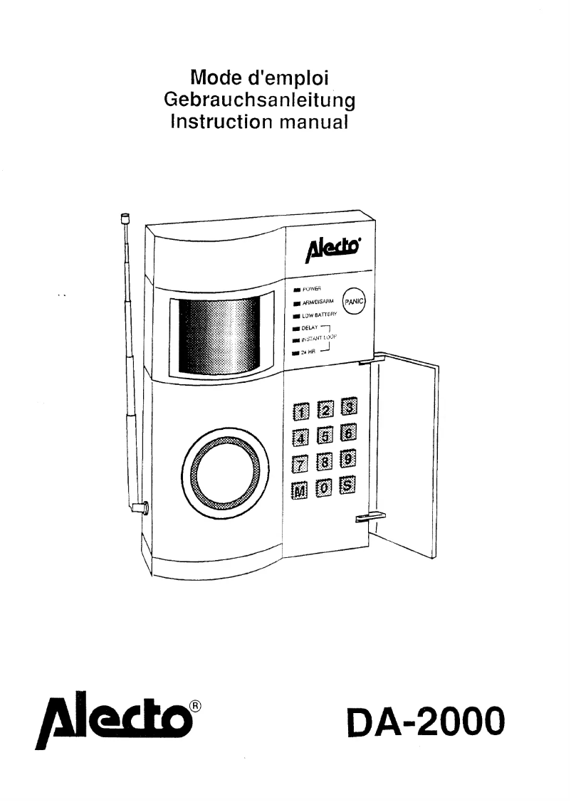 Page 1 de la notice Manuel utilisateur Alecto DA-2000