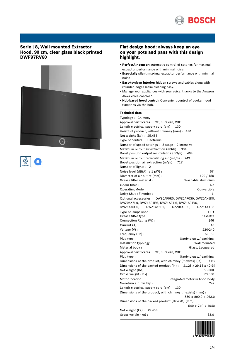 Image de la première page du manuel de l'appareil DWF97RV60