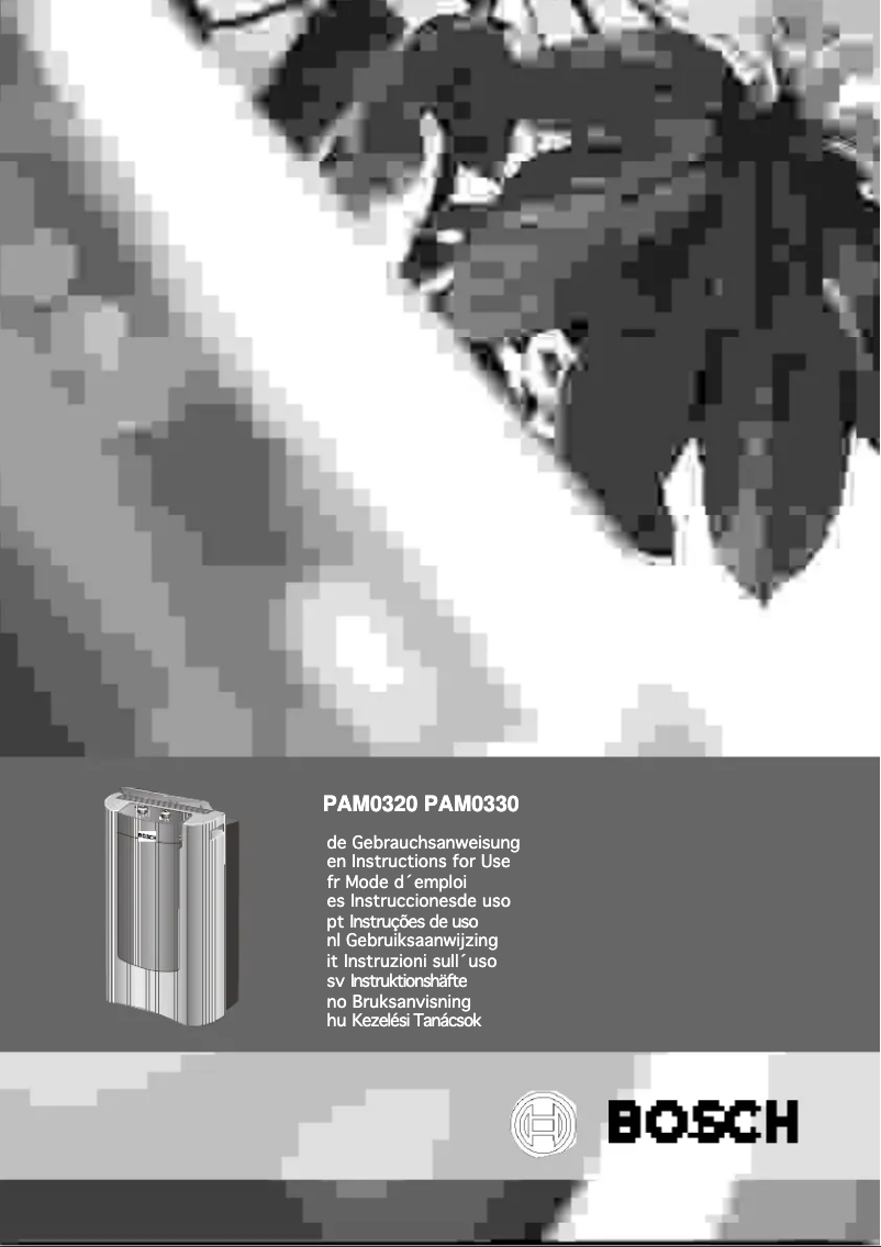 First page image of the manual for PAM 0320