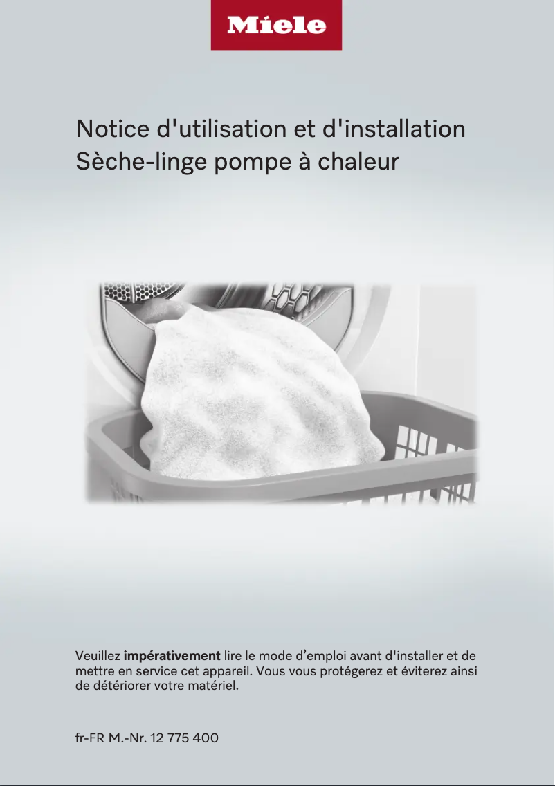 Page n°1 - Manuel utilisateur Miele PDR 1108 SmartBiz