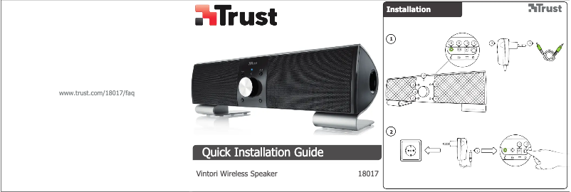 Página 1 del manual Manual de usuario Trust Vintori Wireless Speaker