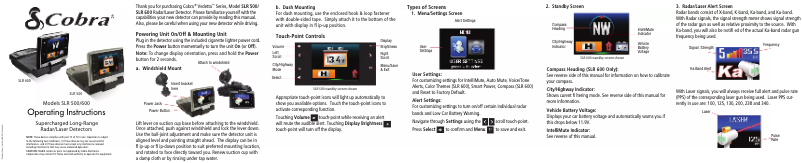 Página 1 del manual Manual de usuario Cobra SLR 600