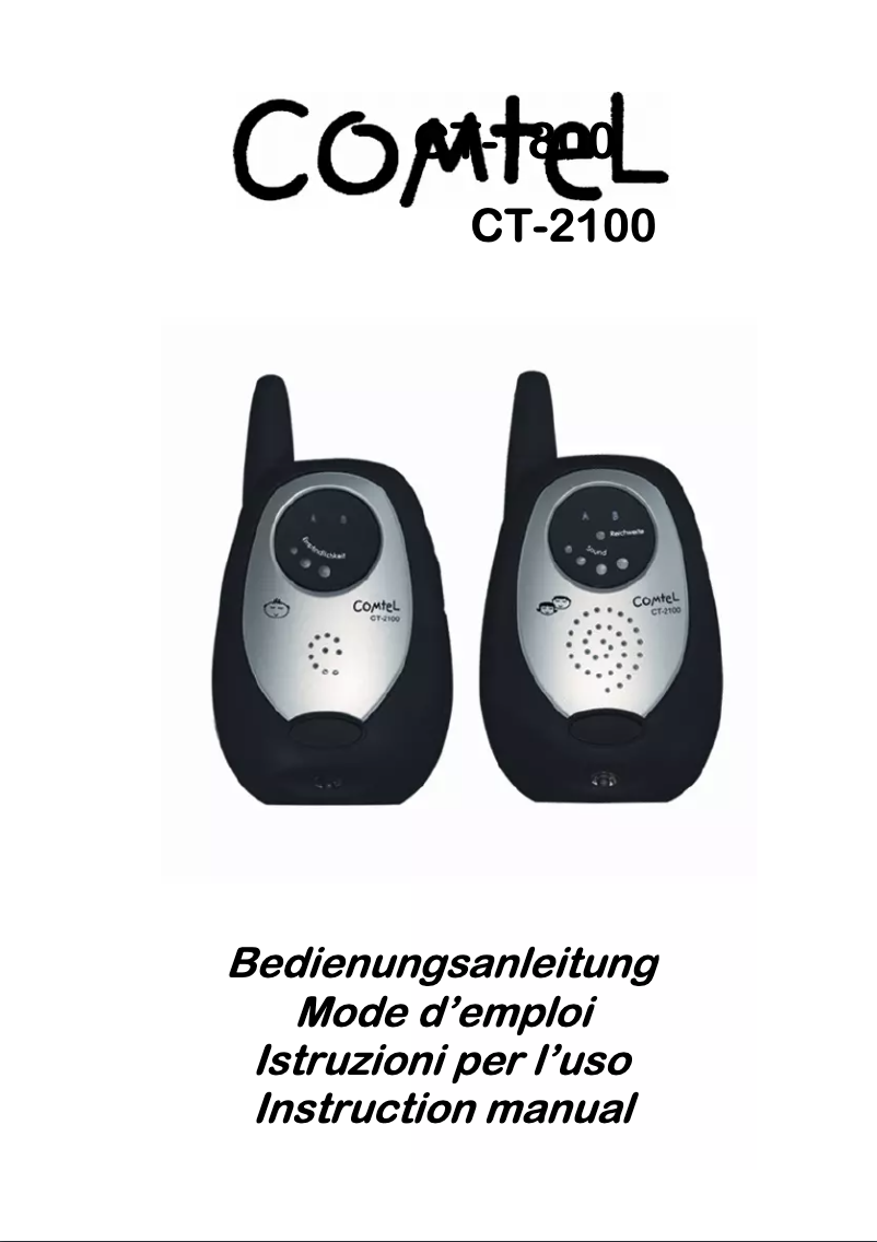 Image de la première page du manuel de l'appareil CT-2100