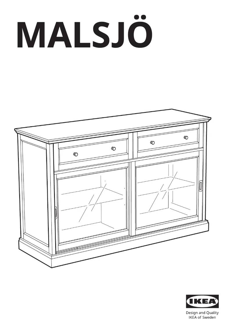 Page 1 de la notice Manuel utilisateur Ikea MALSJÖ 003.277.72