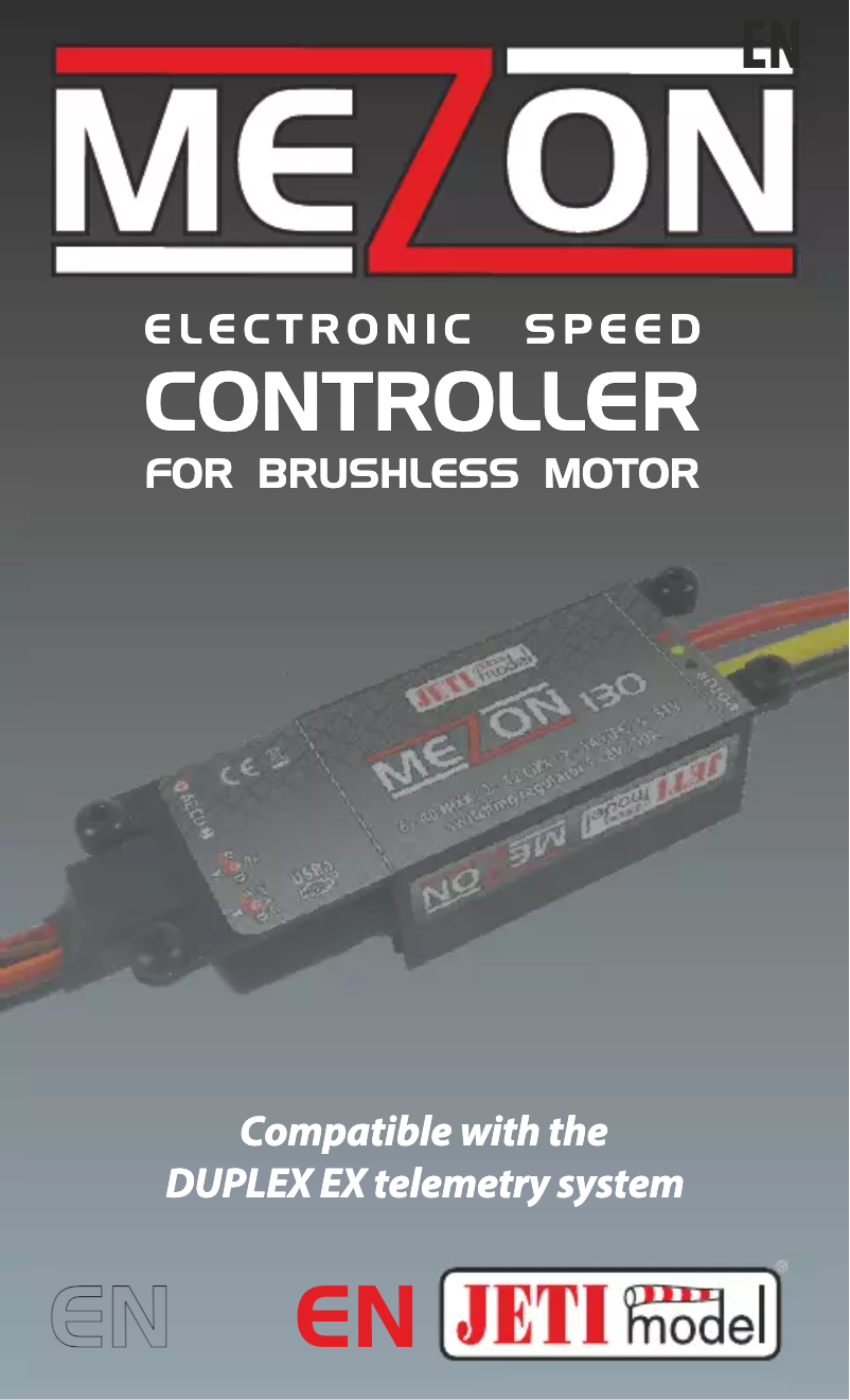 Page 1 de la notice Manuel utilisateur JETI MEZON 75 opto (RPM)