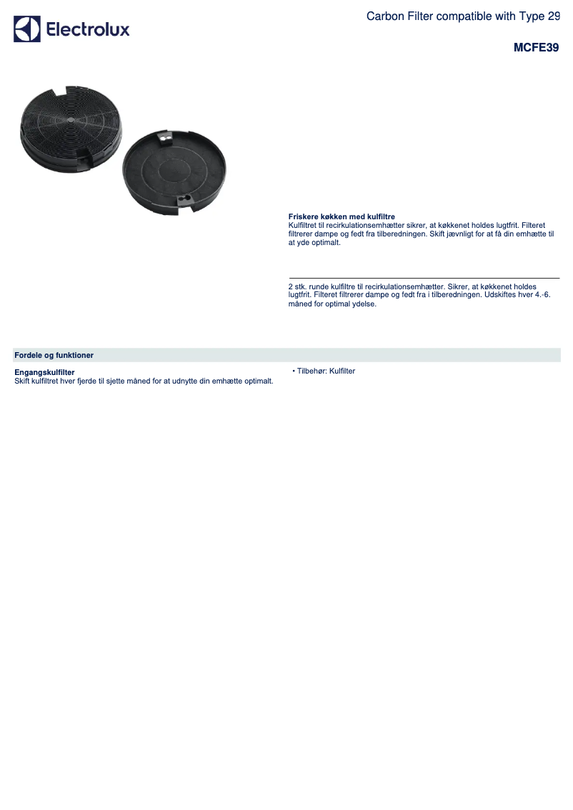 Page 1 de la notice Manuel utilisateur Zanussi MCFE39
