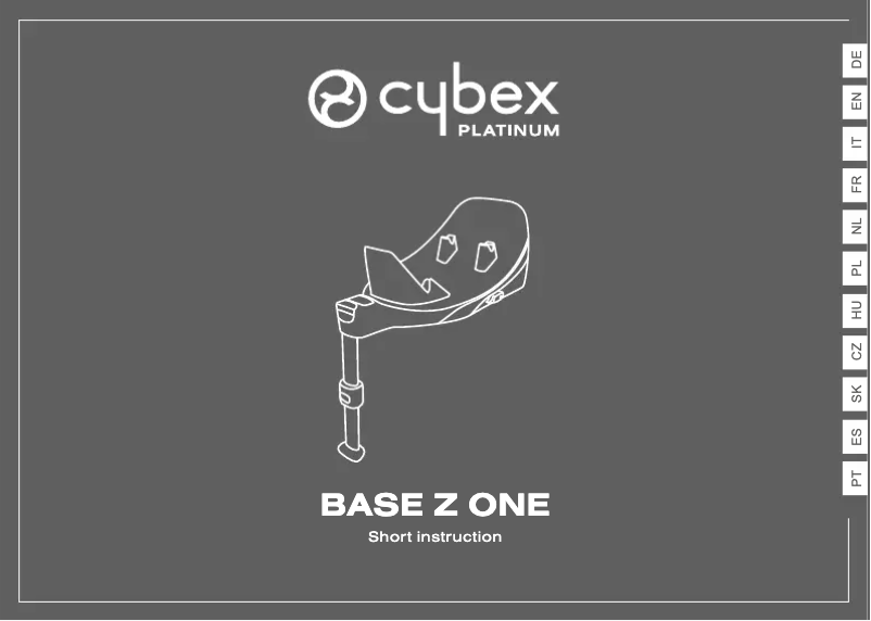 Page 1 de la notice Manuel utilisateur Cybex Base Z One