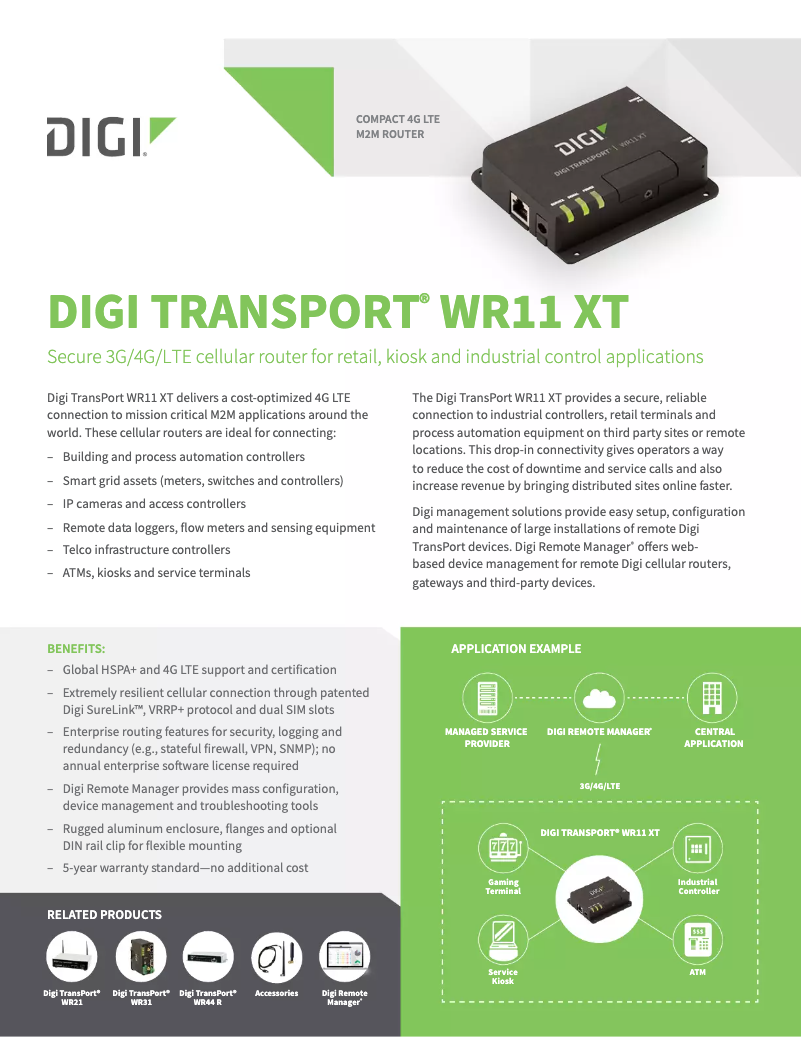 Image de la première page du manuel de l'appareil WR11-M300-DE1-XB