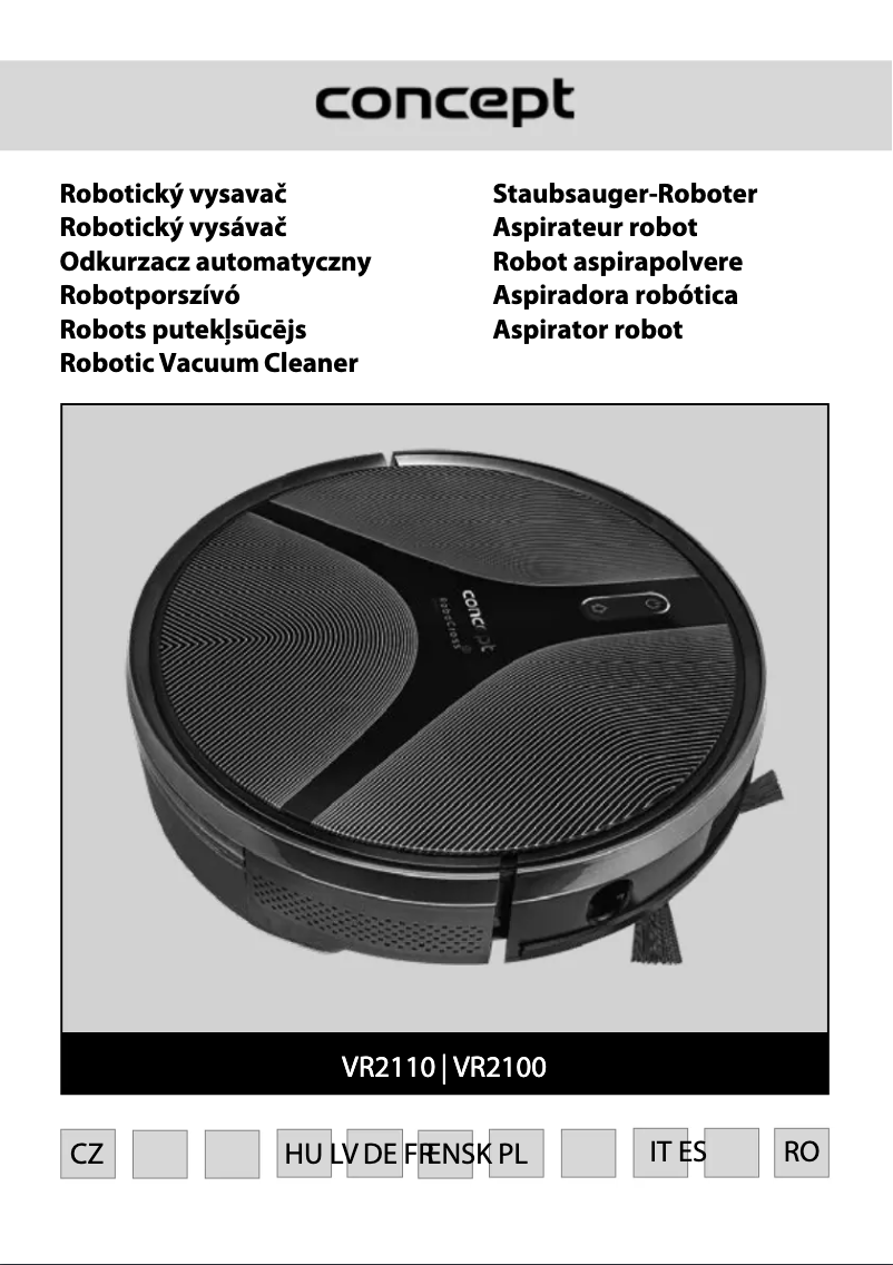 Image de la première page du manuel de l'appareil RoboCross VR2110