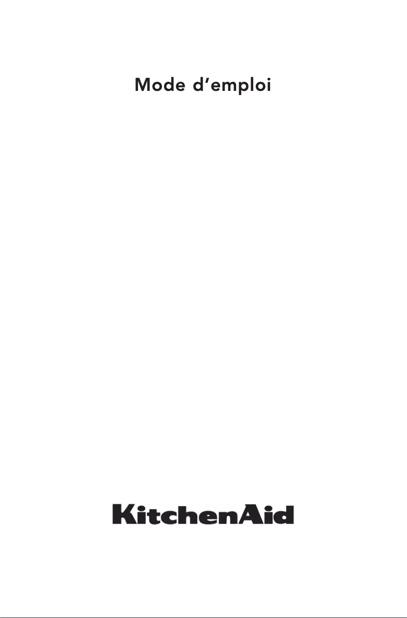 Page n°1 - Manuel utilisateur KitchenAid KHIP3 70510