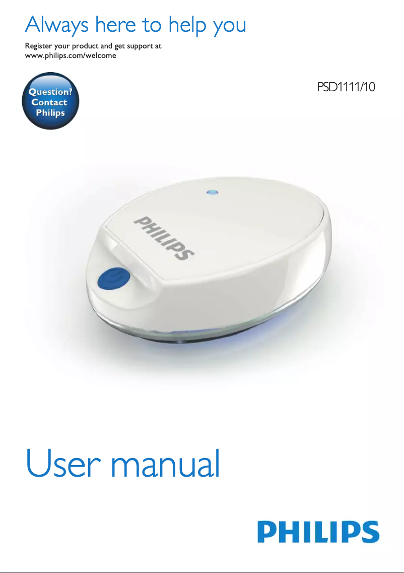 Page 1 de la notice Manuel utilisateur Philips PSK0101
