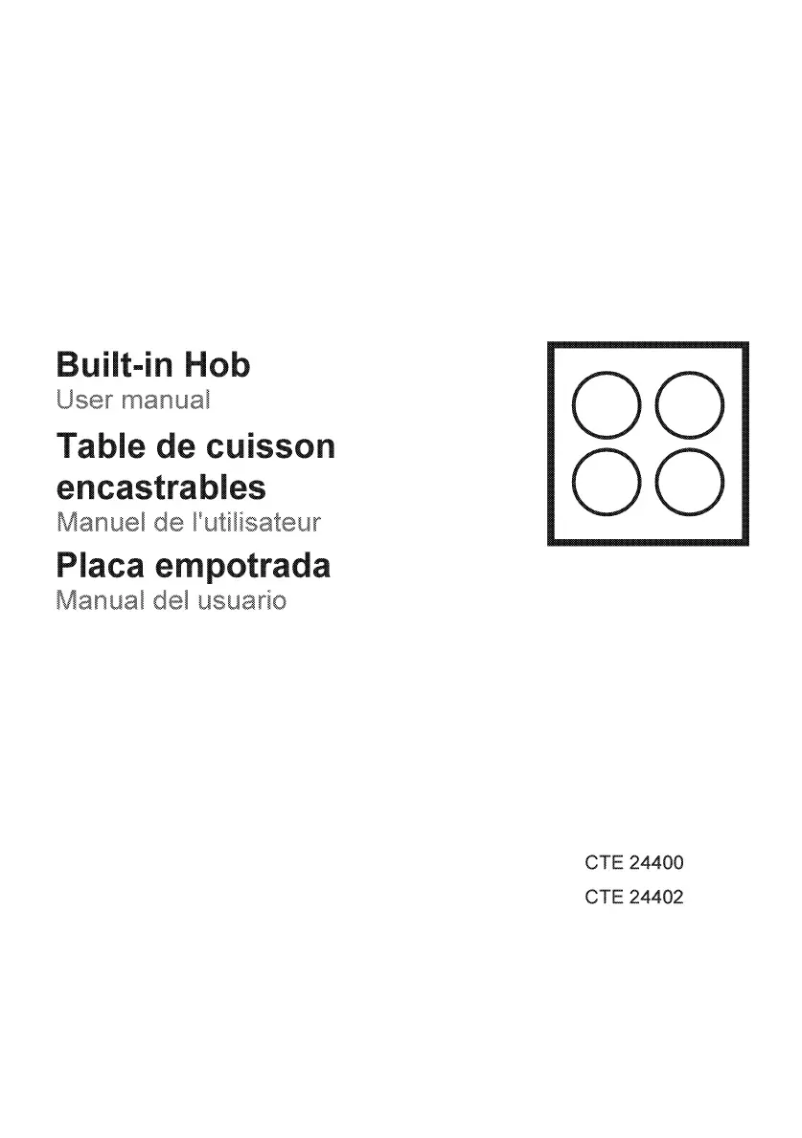 Page n°1 - Manuel utilisateur Blomberg CTE24402