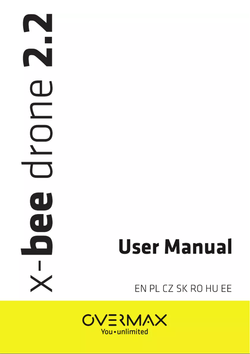 Image de la première page du manuel de l'appareil X-bee drone 2.2