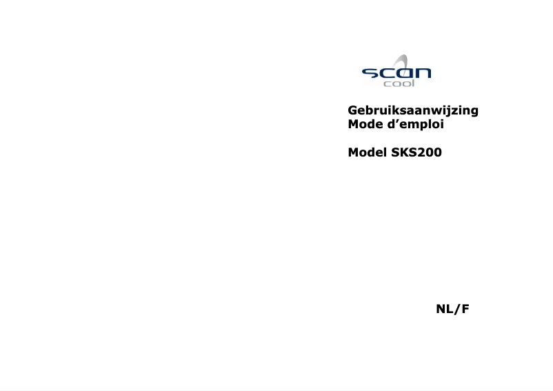 Image de la première page du manuel de l'appareil SKS200A++
