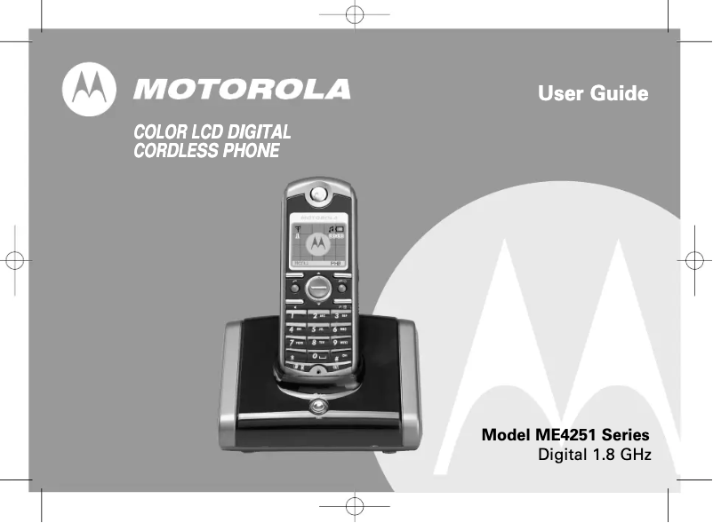Página 1 del manual Manual de usuario Motorola ME4251