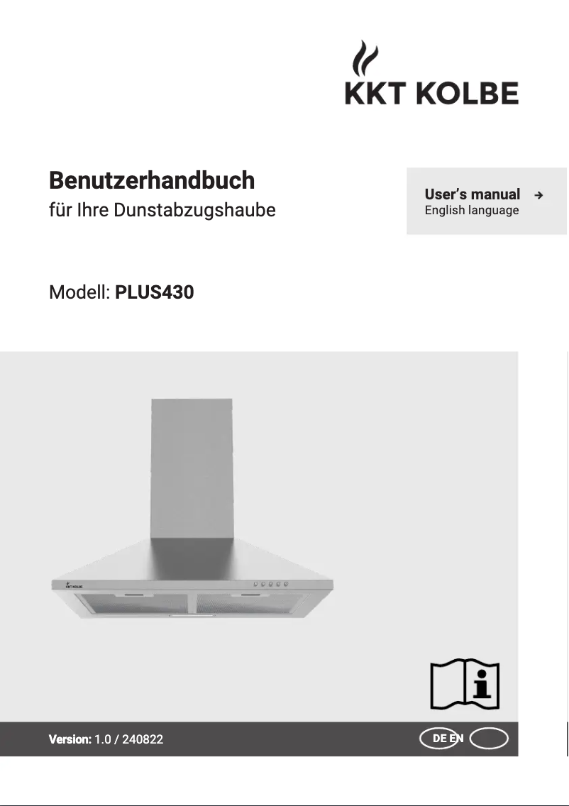 Page 1 de la notice Manuel utilisateur KKT Kolbe PLUS430