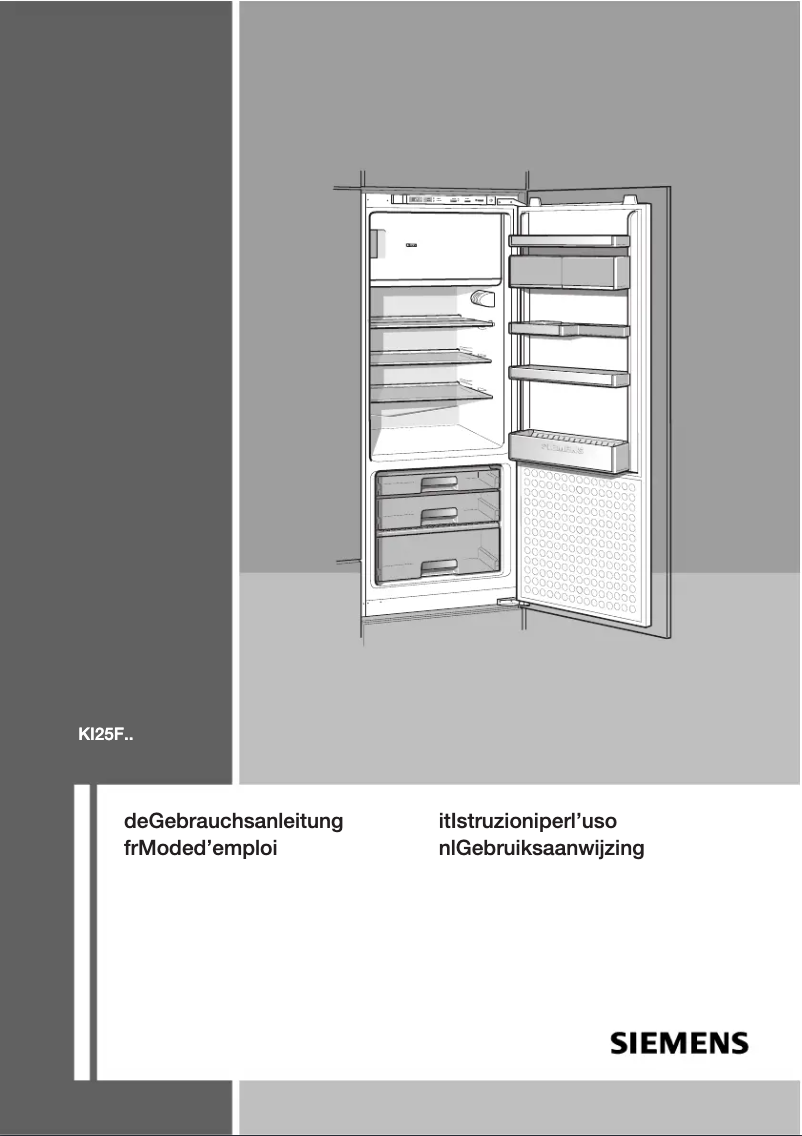 Página 1 del manual Manual de usuario Siemens KI25FA65