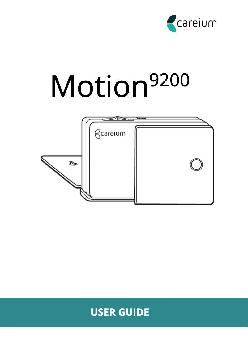 Image de la première page du manuel de l'appareil Motion 9200