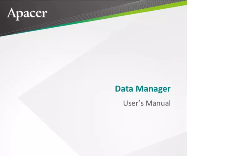 Page 1 de la notice Manuel utilisateur Apacer AC731