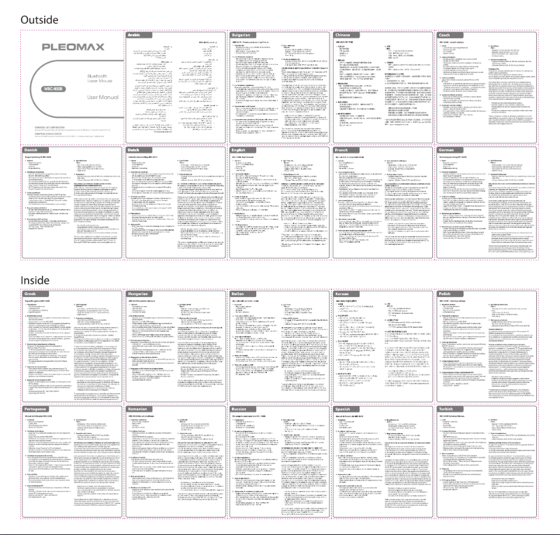 Page n°1 - Manuel utilisateur Samsung MBC-800