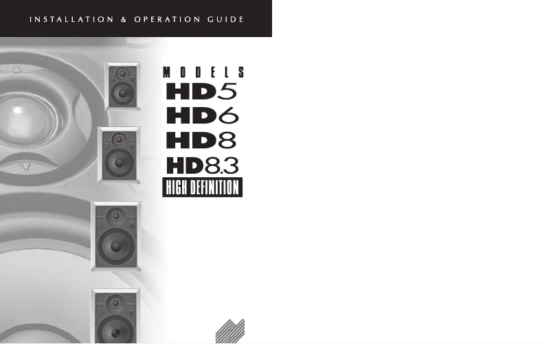 Page n°1 - Manuel utilisateur Niles HD8R