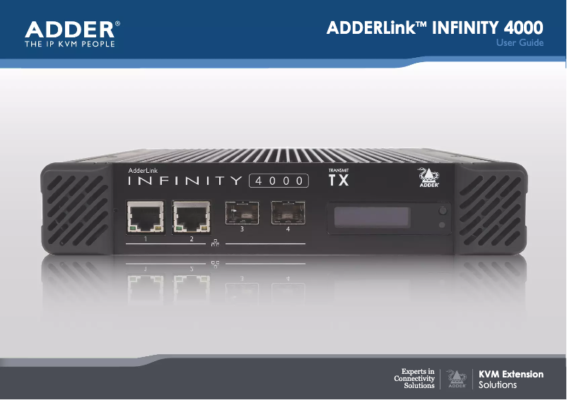 Página 1 del manual Manual de usuario Adder ALIF4021T