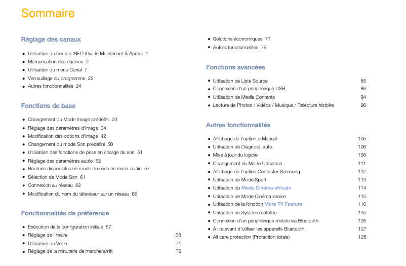 Page n°1 - Manuel utilisateur Samsung UA32M5100AS