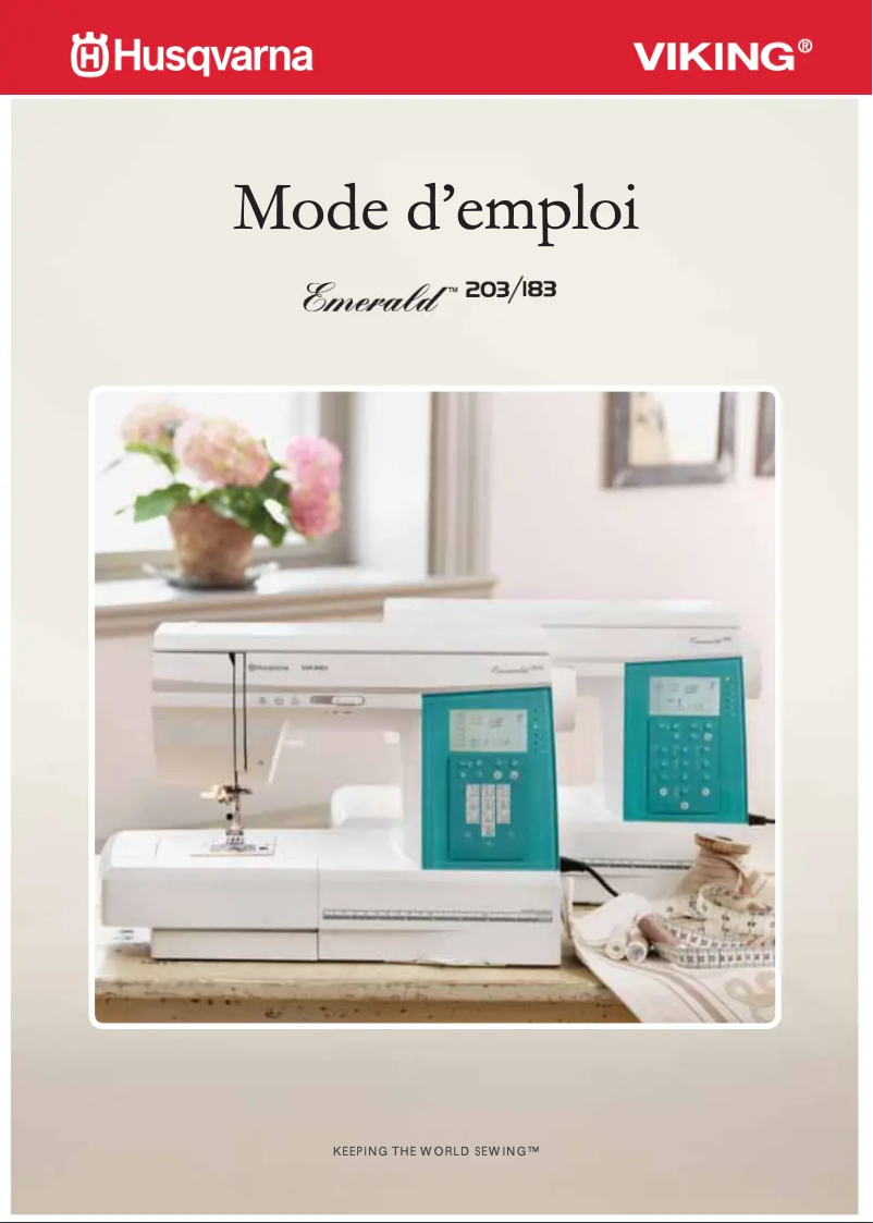 Page n°1 - Manuel utilisateur Husqvarna-Viking Emerald 203