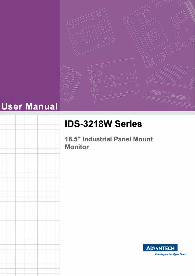 Page n°1 - Manuel utilisateur Advantech IDS-3218W