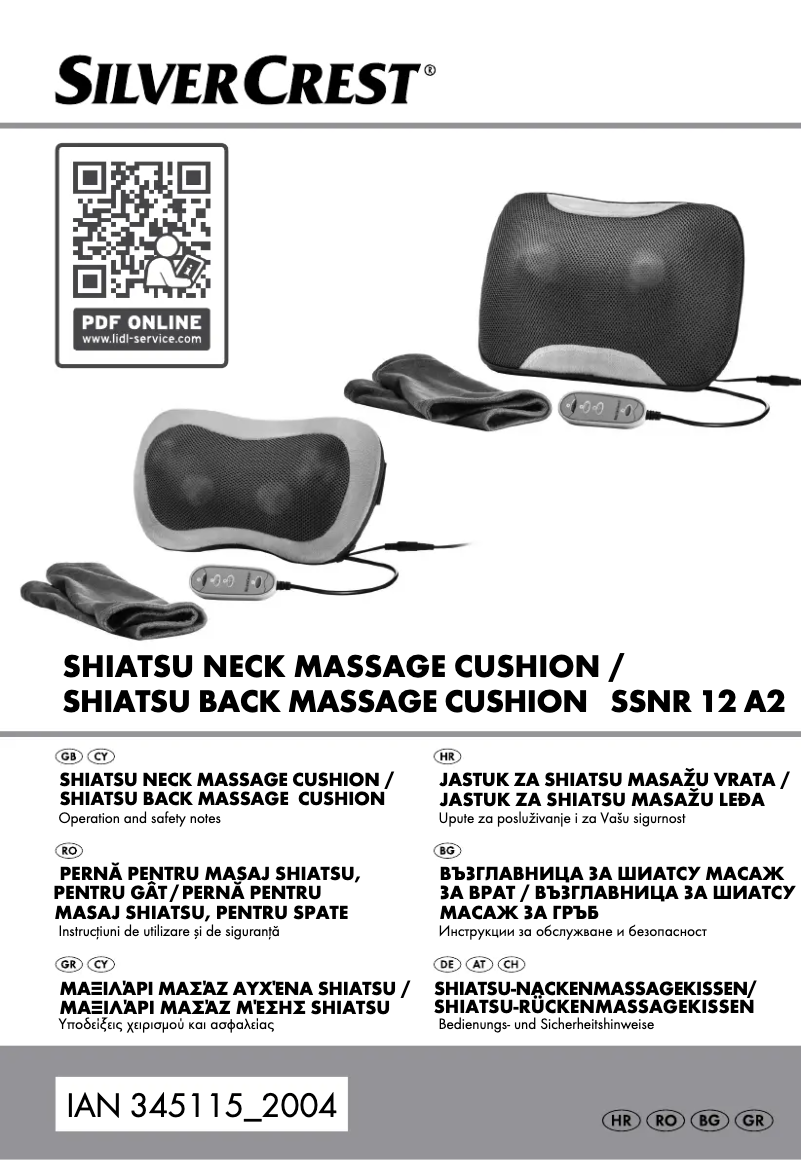 Page n°1 - Manuel utilisateur SilverCrest SSNR 12 A2