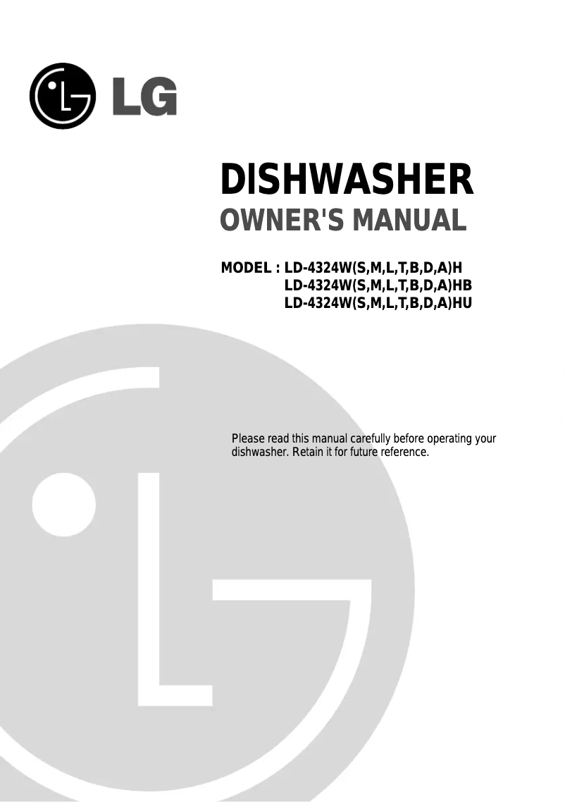 Page 1 de la notice Manuel utilisateur LG LD-4324LH