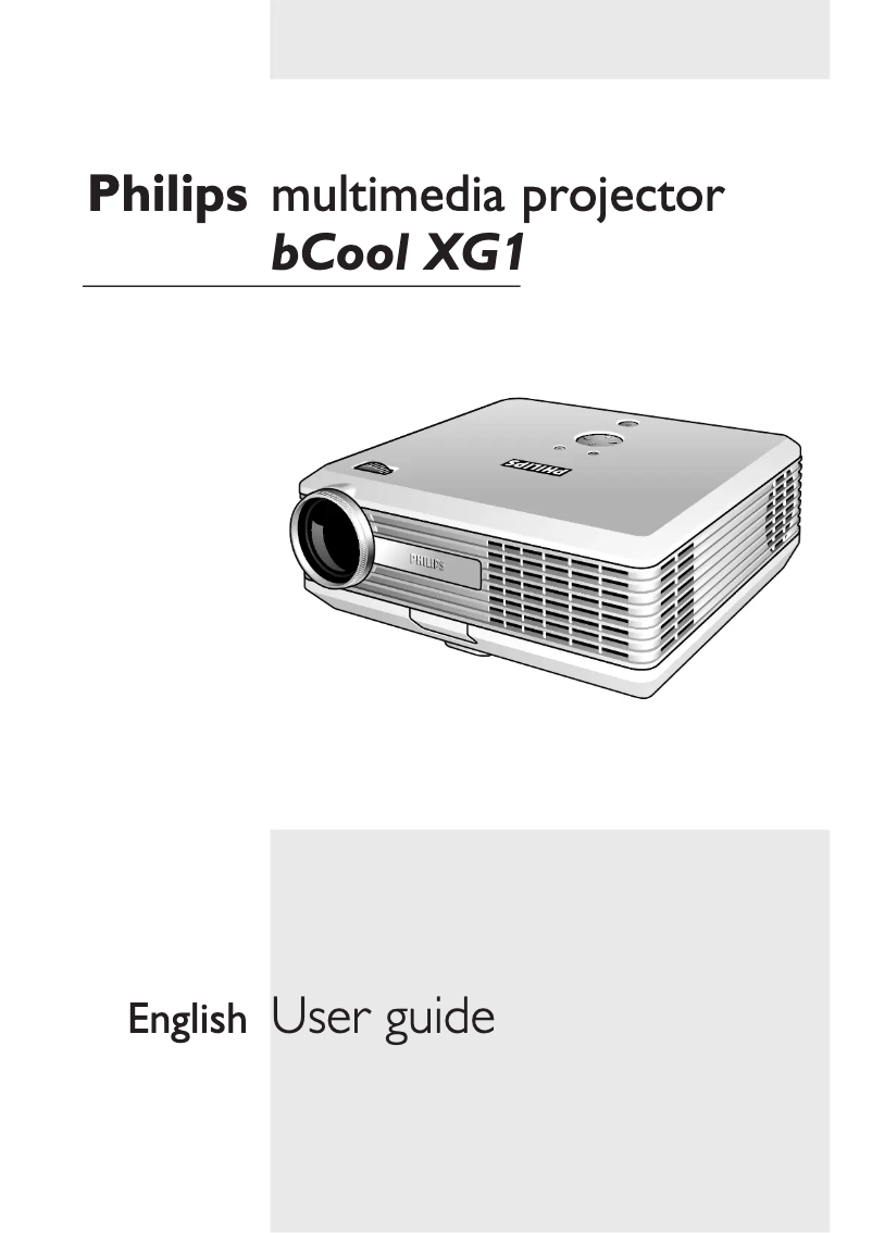 Page 1 of the manual User Manual Philips LC5341