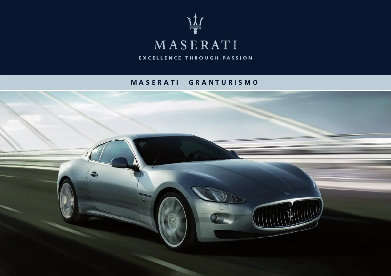 Image de la première page du manuel de l'appareil GranTurismo (2015)