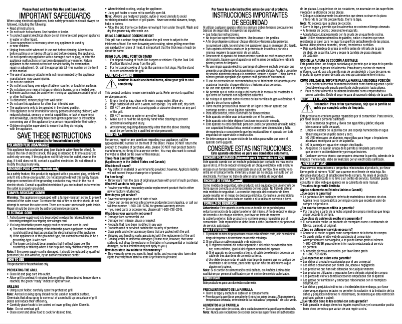 Image de la première page du manuel de l'appareil GR2120B