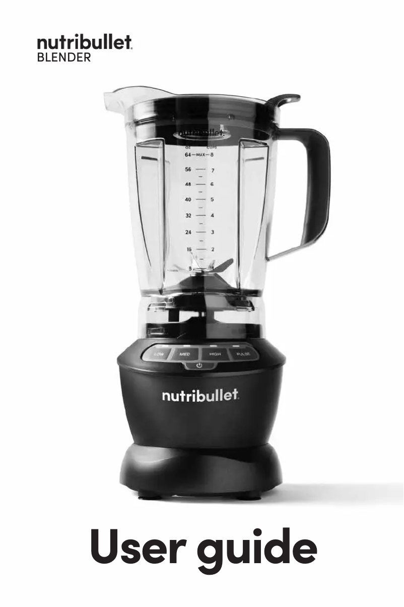 Page 1 de la notice Manuel utilisateur NutriBullet Blender Combo