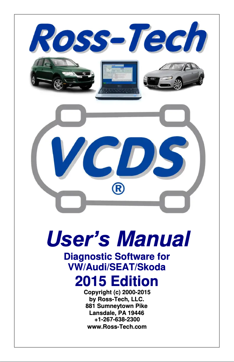 Page n°1 - Manuel utilisateur VCDS HEX-V2