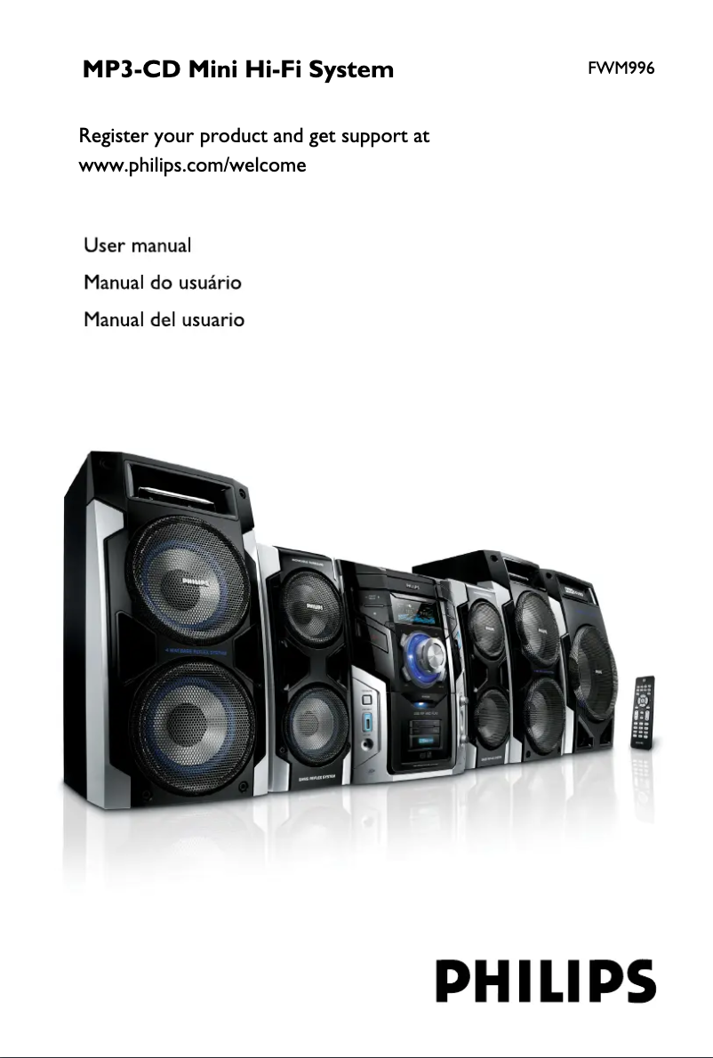 Página 1 del manual Manual de usuario Philips FWM996