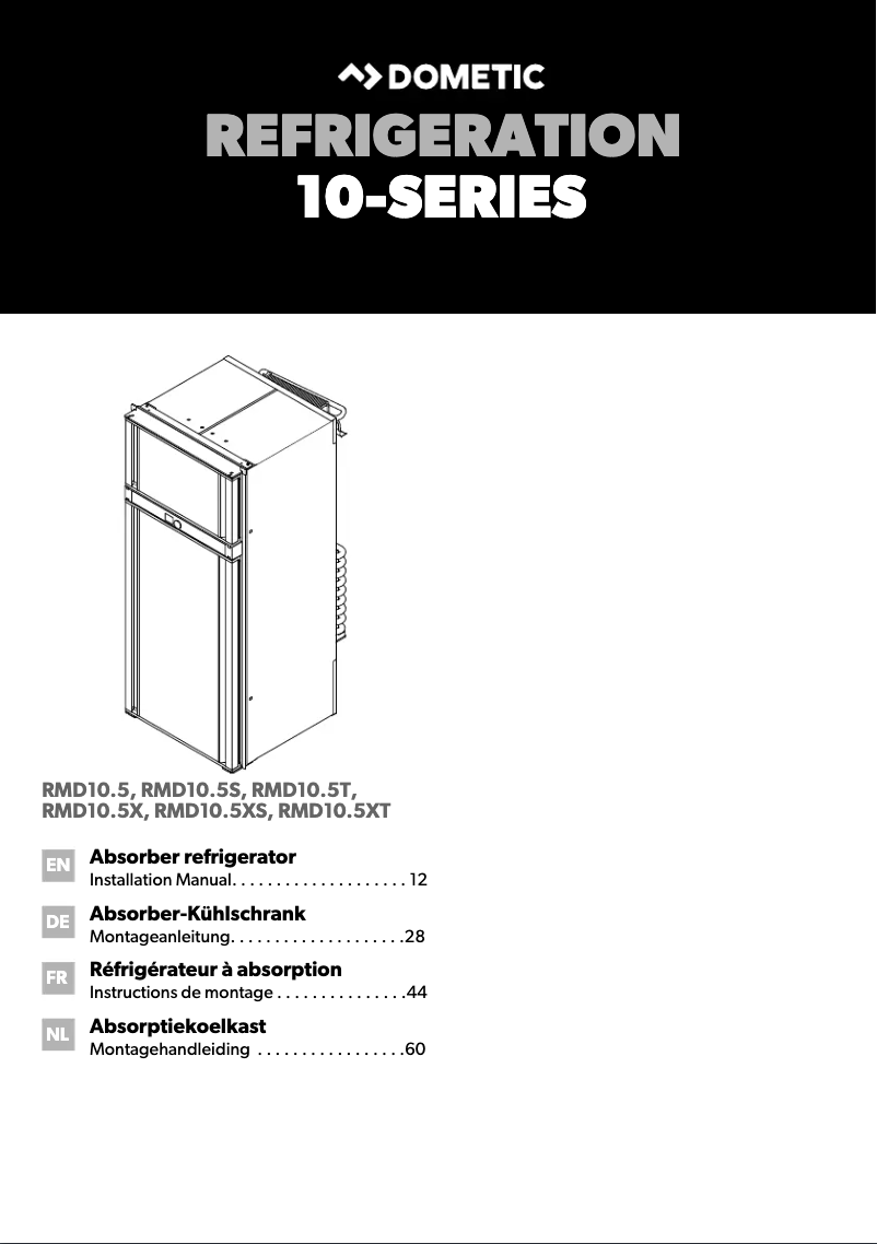 Página 1 del manual Manual de usuario Dometic RMD10.5XS