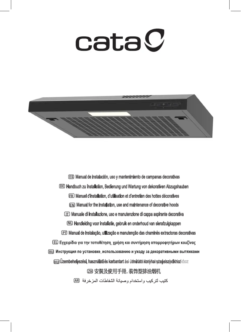 Page 1 de la notice Manuel utilisateur CATA F 2060 X