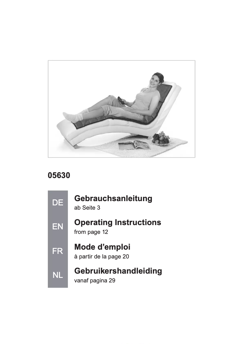 Imagen de la primera página del manual del dispositivo 05630