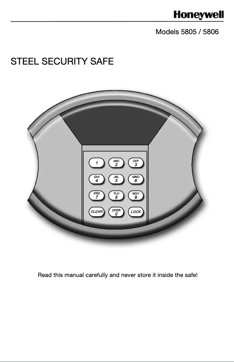 Image de la première page du manuel de l'appareil 5805