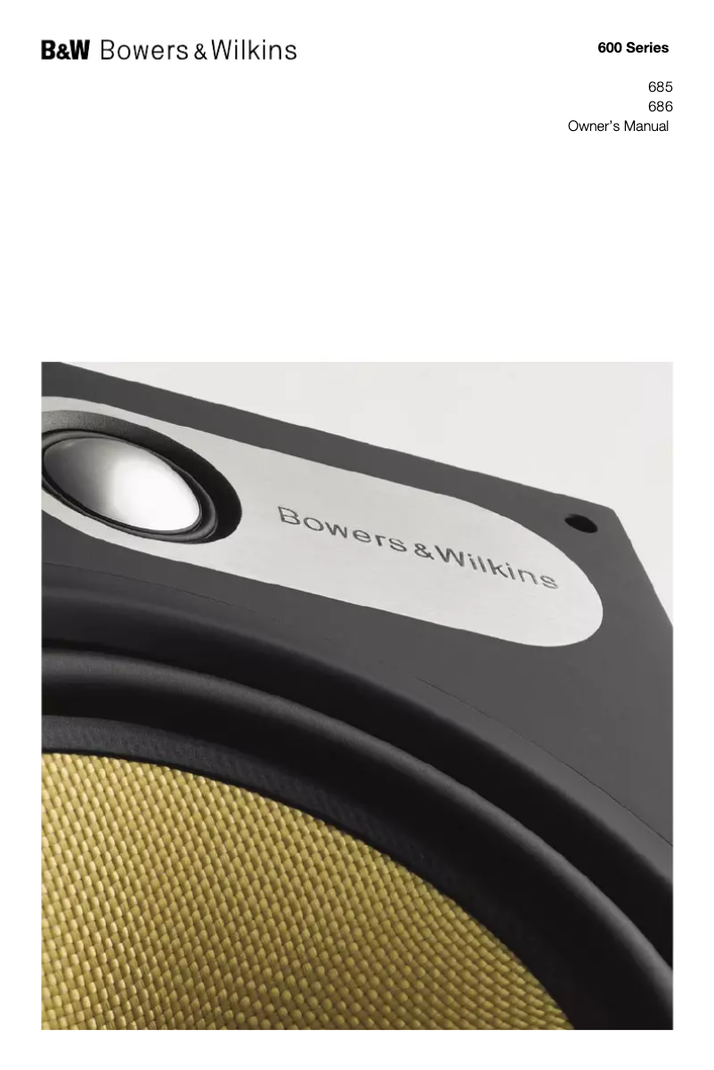 Página 1 del manual Manual de usuario Bowers & Wilkins 685