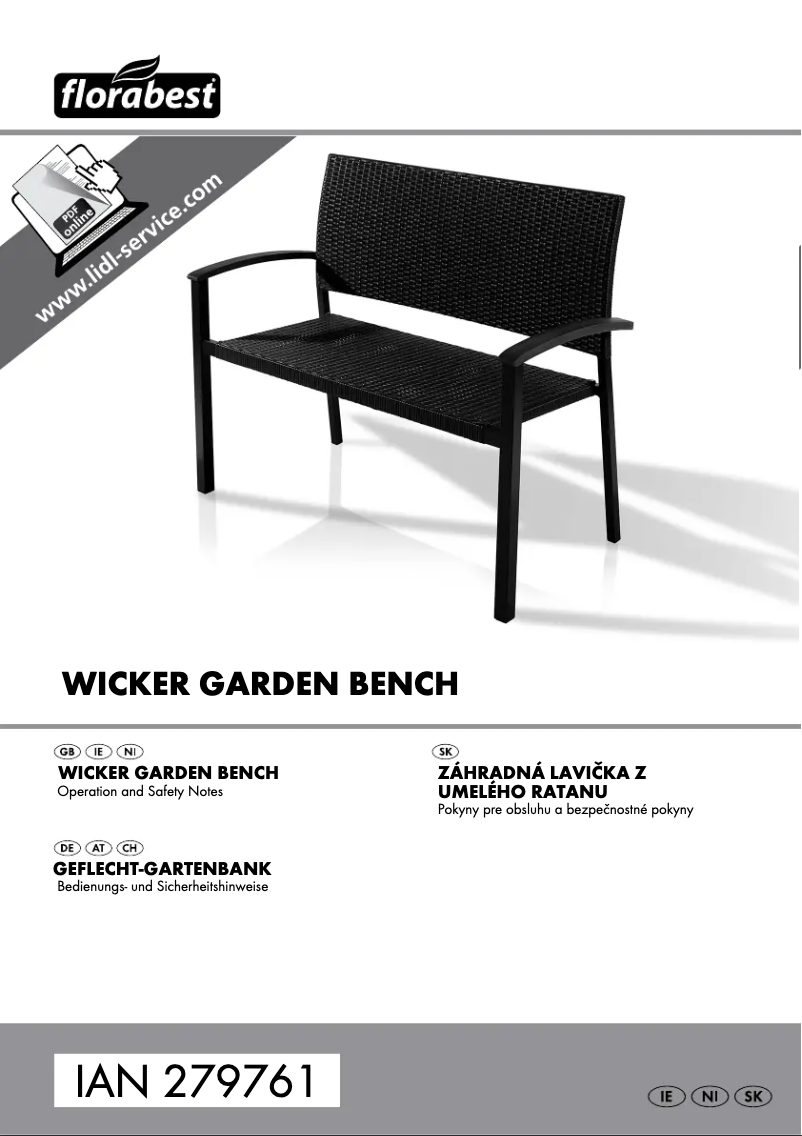 Page 1 de la notice Manuel utilisateur Florabest HG01766B