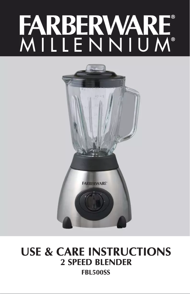 Página 1 del manual Manual de usuario Farberware FBL500SS