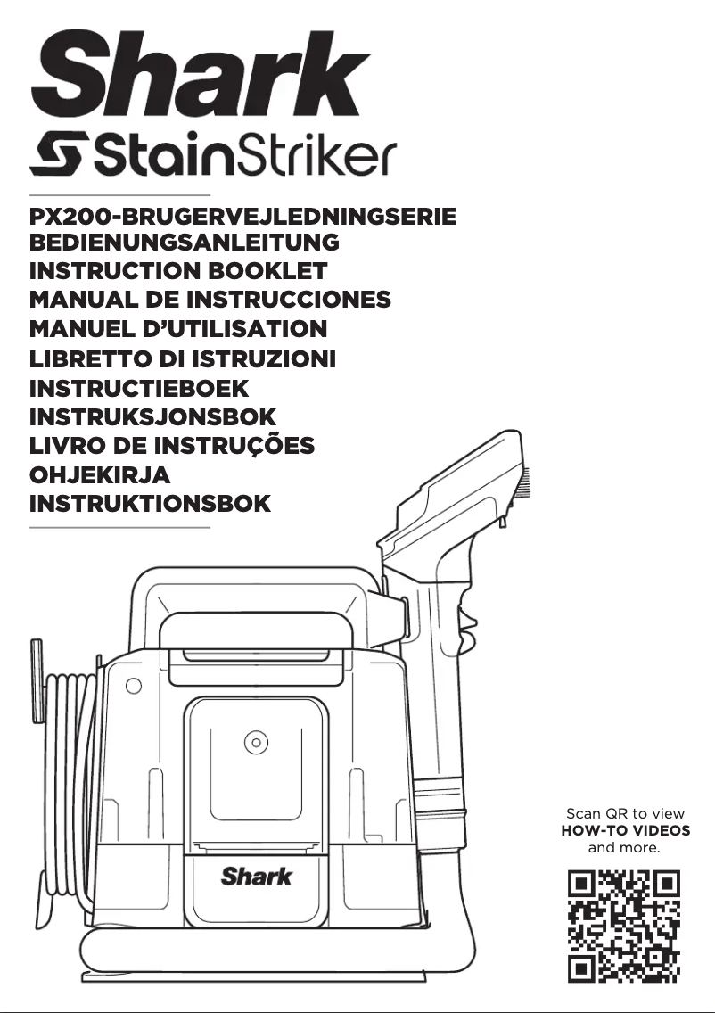 Page 1 de la notice Manuel utilisateur Shark Stain Striker PX200