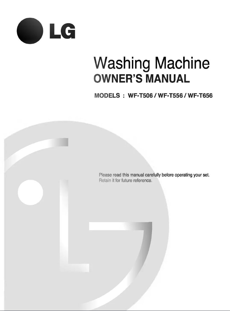 Page 1 de la notice Manuel utilisateur LG WF-T656